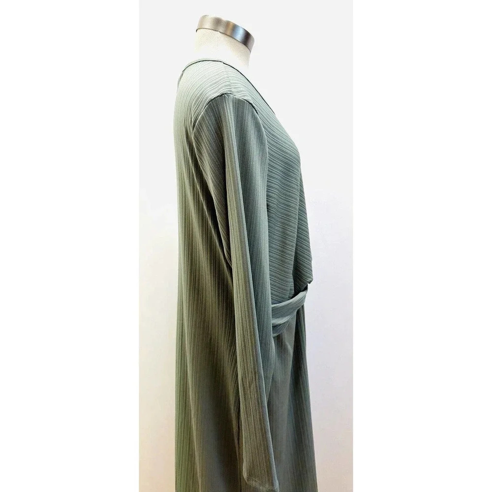 NWT NINE WEST Women Long Sleeve Pullover Round Neck Green Dress Petite Size XXL - Picture 11 of 14